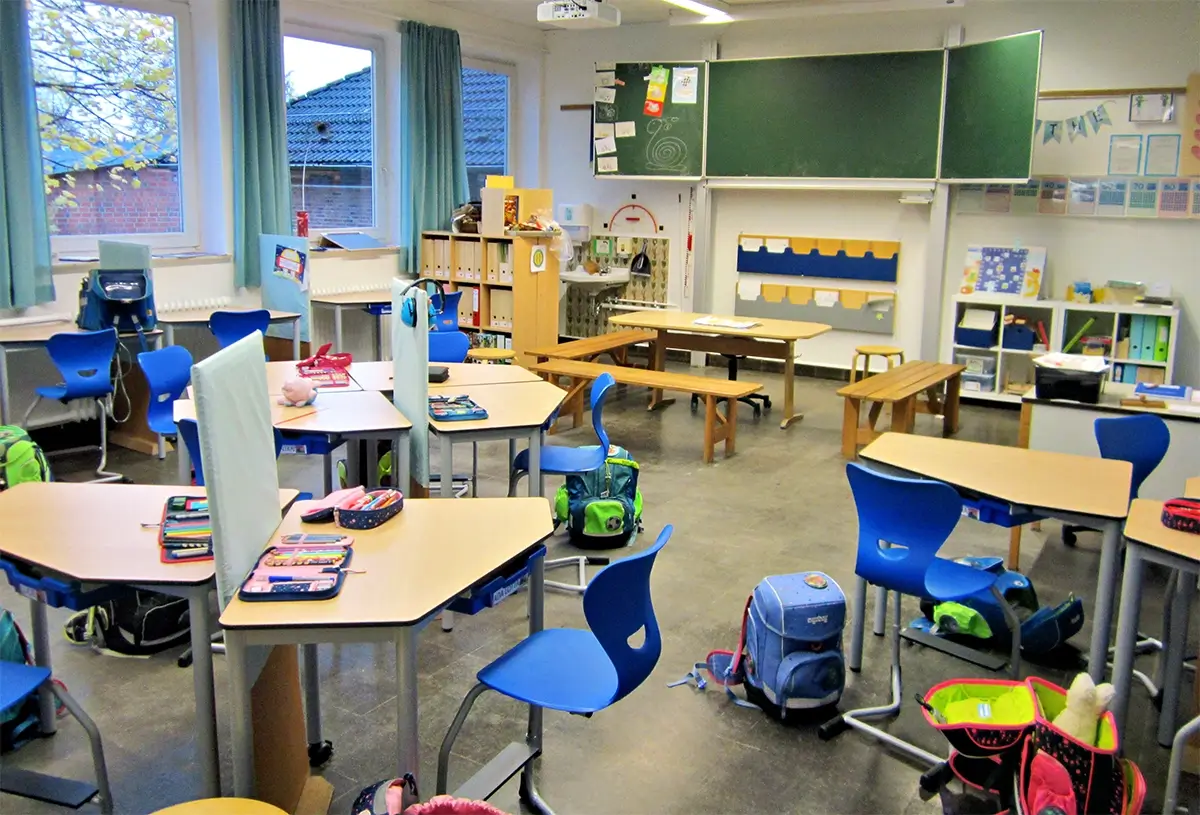 Klassenzimmer der Ganztagsgrundschule Dänischenhagen