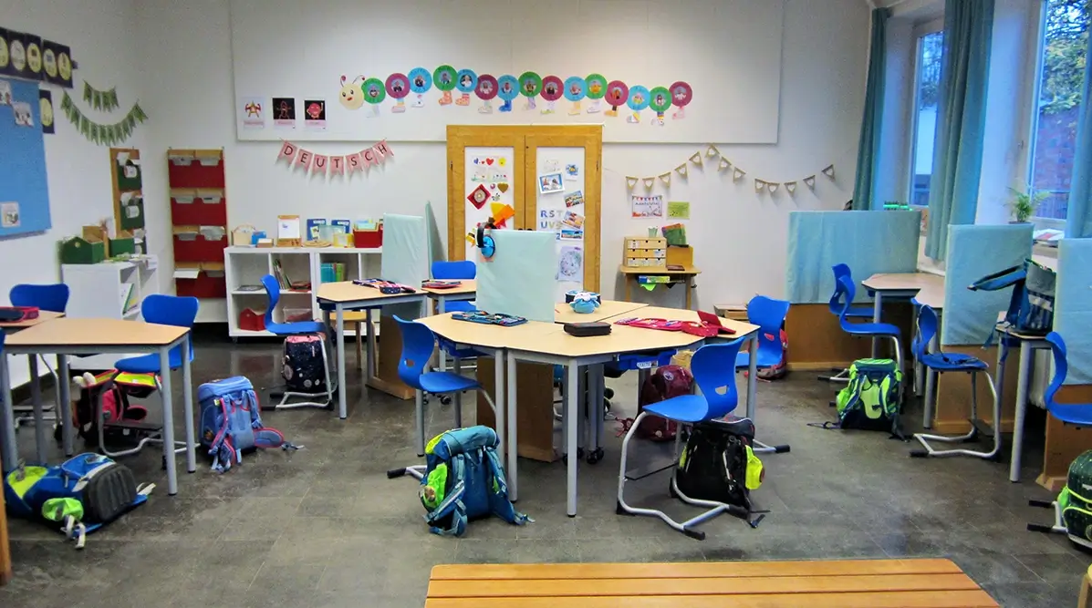 Klassenzimmer der Ganztagsgrundschule Dänischenhagen